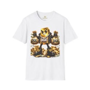 Gold DGE Money Mascot T-Shirt — Dingee Group Logo Tee