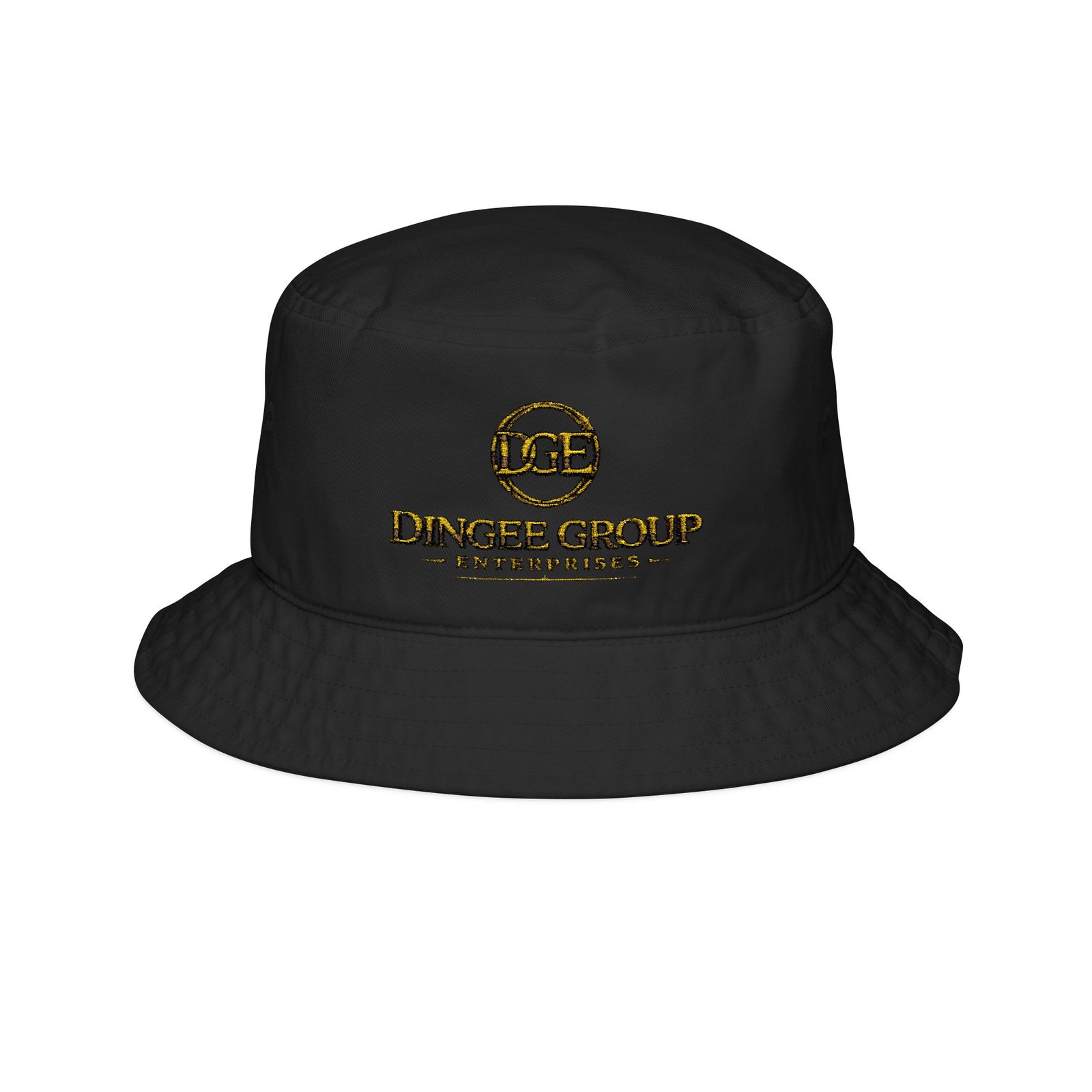 Embroidered Logo Bucket Hat — Dungee Group Gold Crest - Image 2