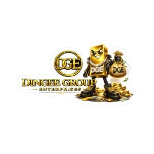 Dingee Group Enterprises Gold Logo  Sticker