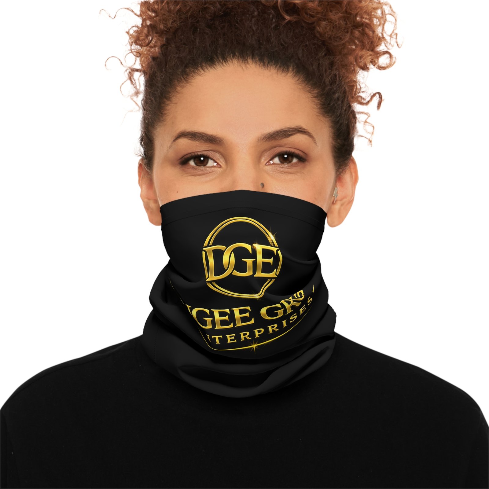 Neck Gaiter — Dingee Group Enterprises Gold Logo Lightweight Face & Neck Tube - Image 3