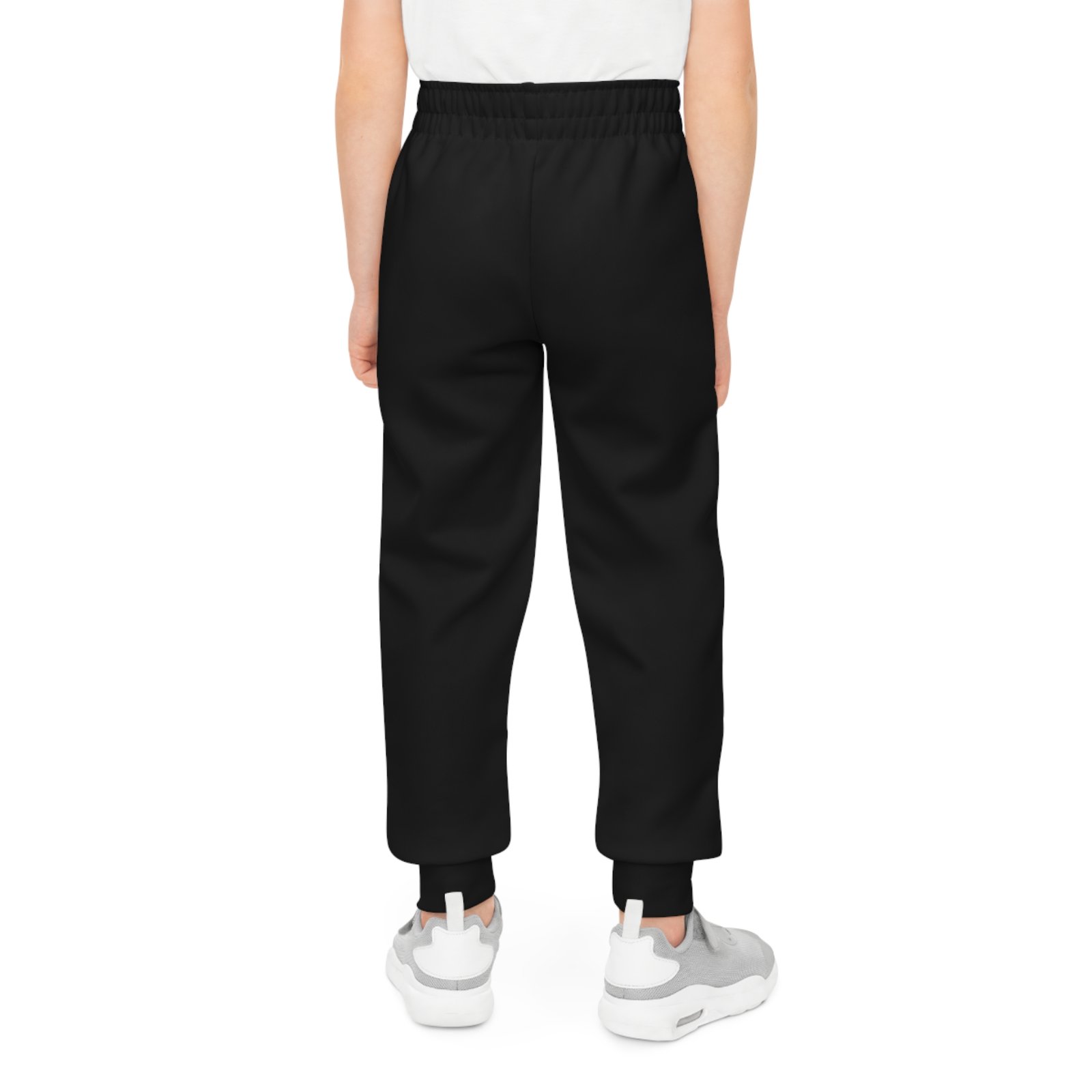 Youth Black Joggers — 'Empire Group' Gold Logo Sweatpants for Kids - Image 4